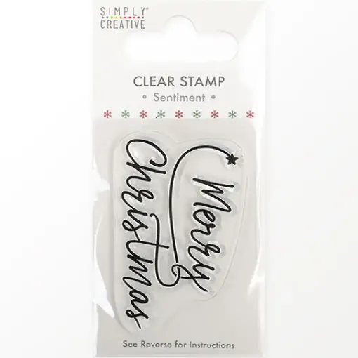 Picture of Simply Creative Chtistmas Stamp Merry Christmas