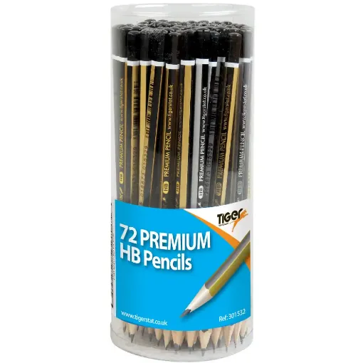 Picture of Tiger HB Triangular Pencils 72 Pack