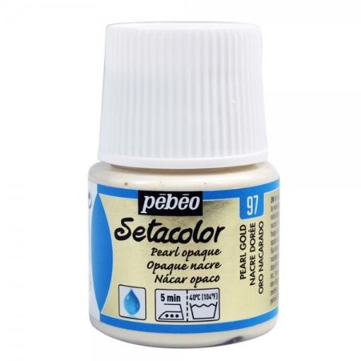 Picture of Pearl Gold Pebeo Setacolor Opaque Fabric Paint 45ml