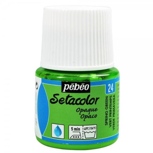 Picture of Pebeo Setacolor Opaque Fabric Paint 45ml Spring Green DNR