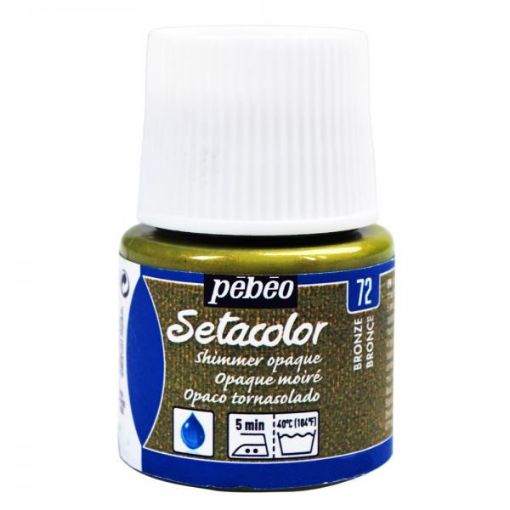Picture of Pebeo Setacolor Opaque Fabric Paint 45ml Shimmer Bronze DNR