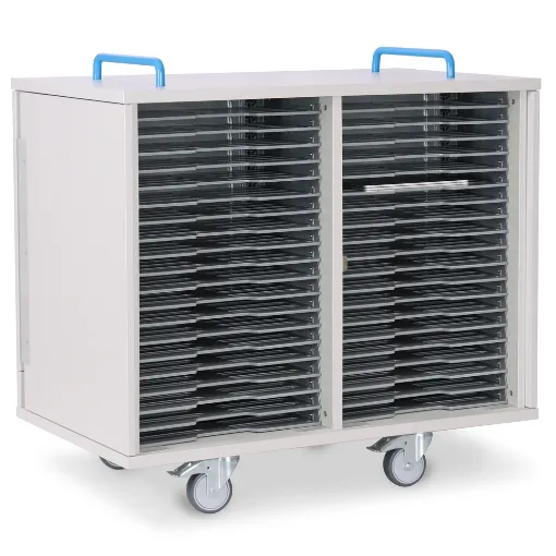 Picture of LYTE Laptop Dbl Door Charging Storage Trolley  32