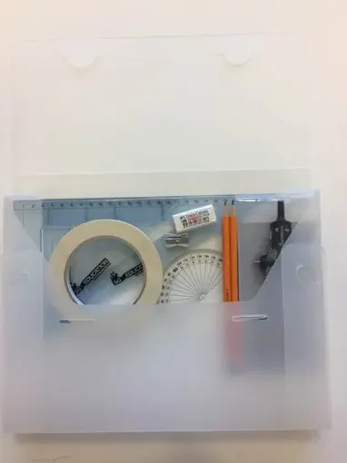 Picture of PolyBox with Tape & SG Set Square (0 at Edge)