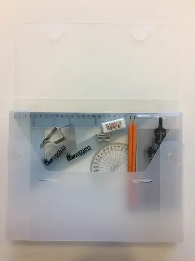 Picture of PolyBox with Clips & SG Set Square (0 at Edge)