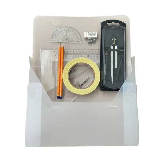 Picture of PolyBox Clutch Pencil Compass, with Tape & SG Set Square