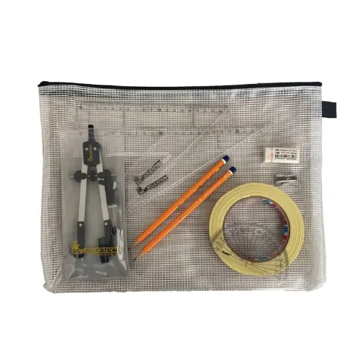 Picture of Pouch Bag with Pen Holder Compass, Tape & SG Set Square
