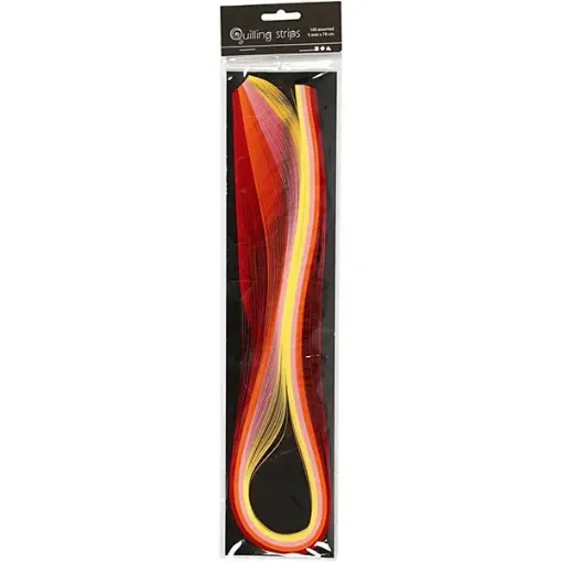 Picture of Quilling Strips Reds & Yellows 100 Pack