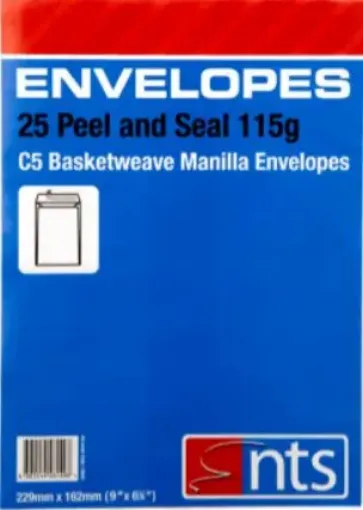 Picture of Brown Envelopes Peel & Seal C4 (Pack of 25)