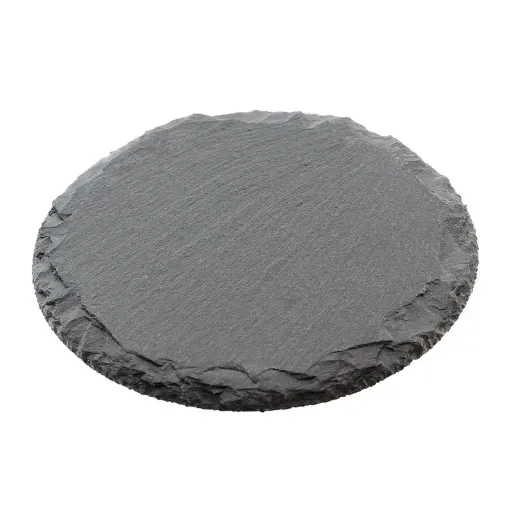 Picture of Rough Cut Laser Engraving Slate Round Coasters 4 Pack
