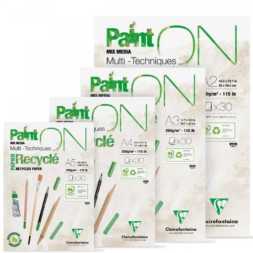 Picture of Clairefontaine White PaintON Recycl� Pad Range