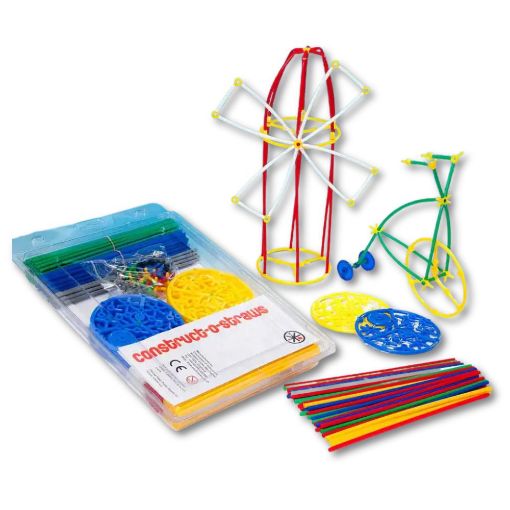 Picture of Constructo Straws Pack Including Joiners, Prongs & Wheels