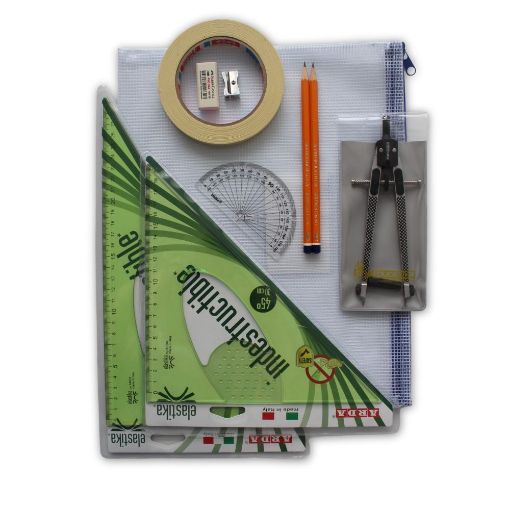 Picture of Pouch Bag with Tape & Elastika Set Square