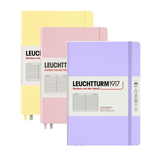 Picture of Leuchtturm 1917 Hardcover A5 Ruled Notebook Range