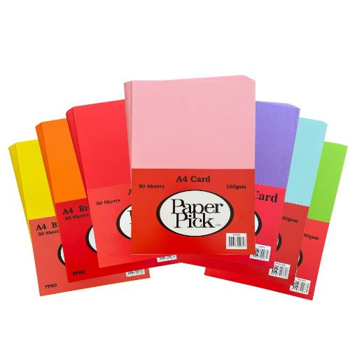 Picture of Paper Pick A4 Card Assorted Colours
