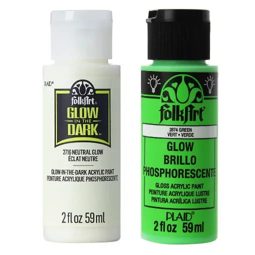 Picture of Folk Art Chalk Paint Glow in the Dark Range