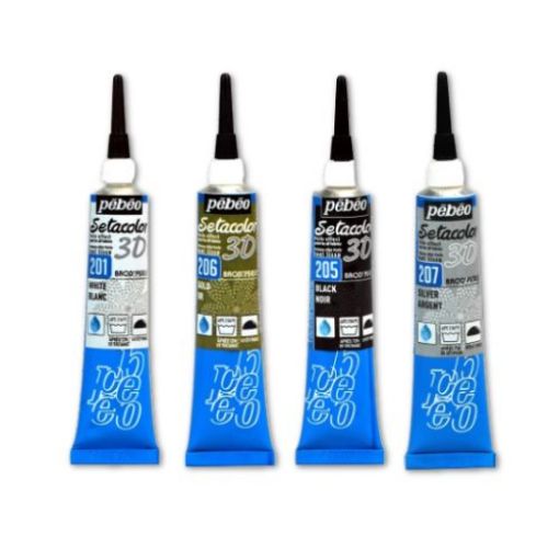 Picture of Pebeo Setacolor 3D Brod'Perle Effect 20ml Range