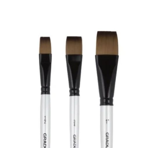 Picture of Daler Rowney Graduate Synthetic Flat Wash Brush Range