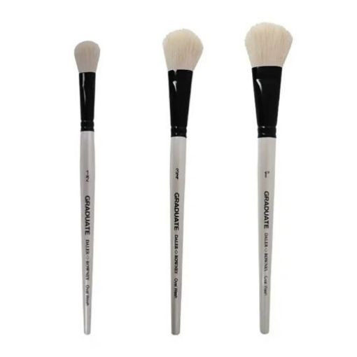 Picture of Daler Rowney Graduate White Goat Oval Wash Brush Range