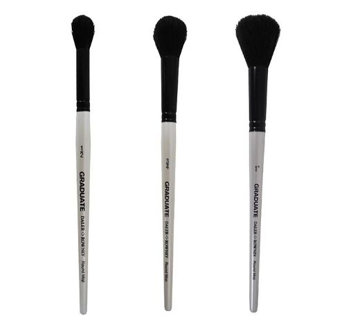Picture of Daler Rowney Graduate Black Goat Round Mop Brush Range