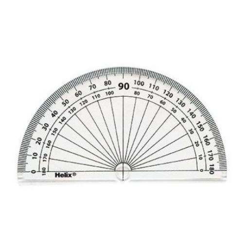 Picture of Helix Protractor 4inch 10cm Clear 