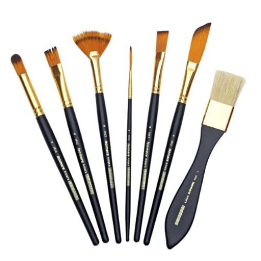 Picture of Isomars Brush Set for Watercolour, Acrylics & Oil