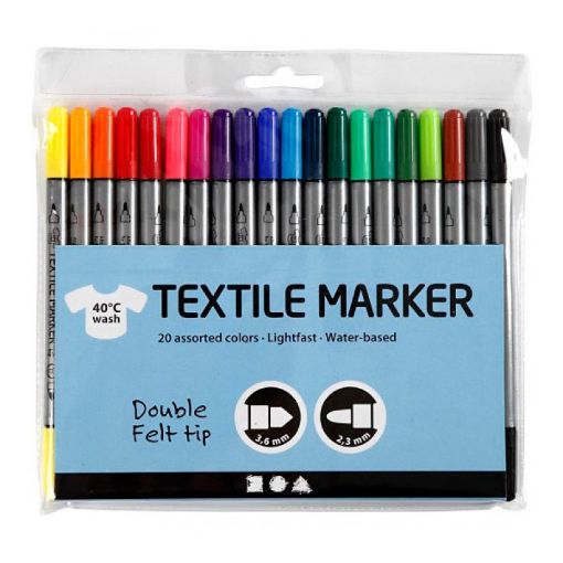 Picture of Create Fabric Textile Double Tip Markers 20 Pack