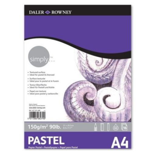 Picture of Daler Rowney Simply Pastel Pad A4 150g 14 Sheets