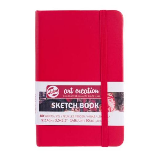 Picture of Talens Sketchbook 9x14cm 140g 80 Sheets - Red