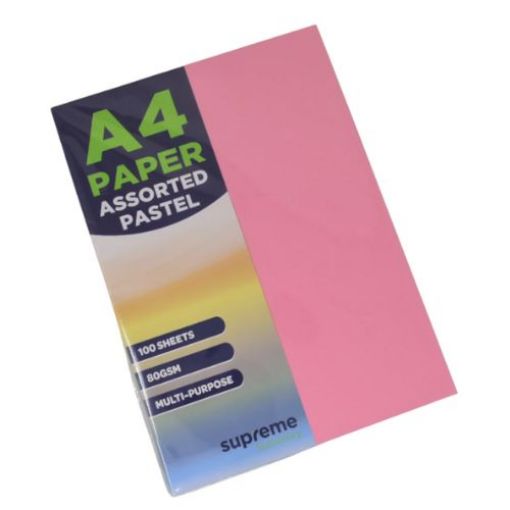 Picture of Supreme Paper A4 Assorted Pastel 100 Pack