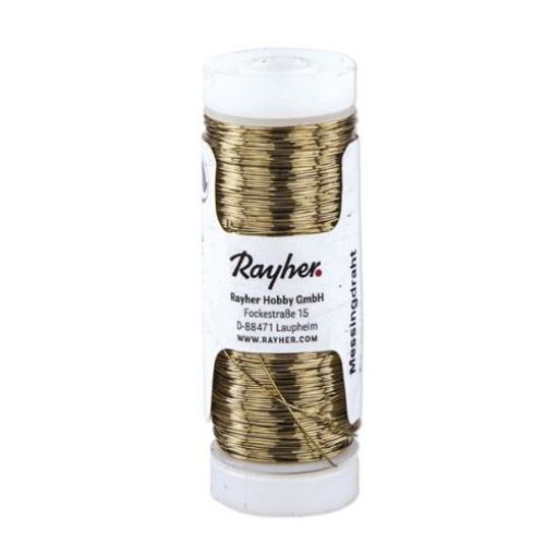Picture of Rayher Jewellery Wire 3mm x 150m Brass