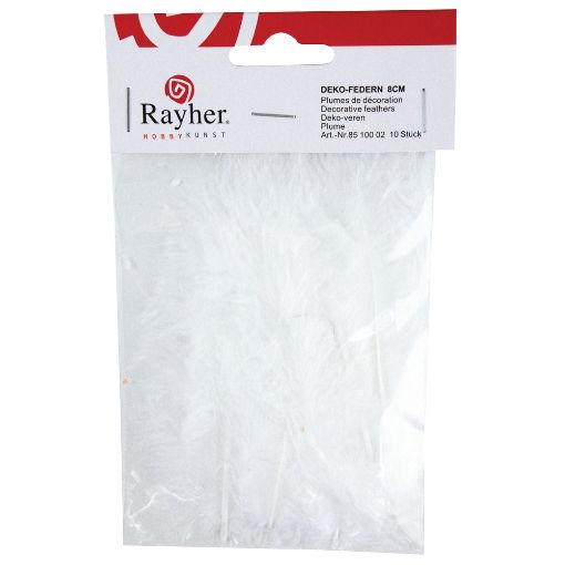 Picture of Rayher Decorative Feathers White