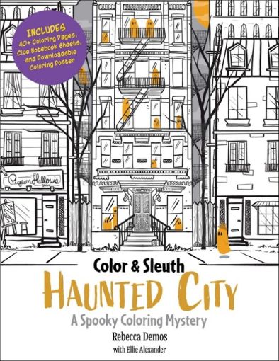 Picture of Color & Sleuth: Haunted City Colouring Book