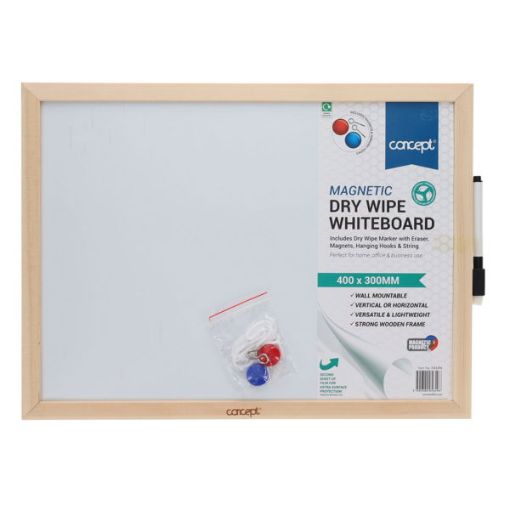 Picture of Concept Magnetic Dry Wipe Whiteboard 30x40cm