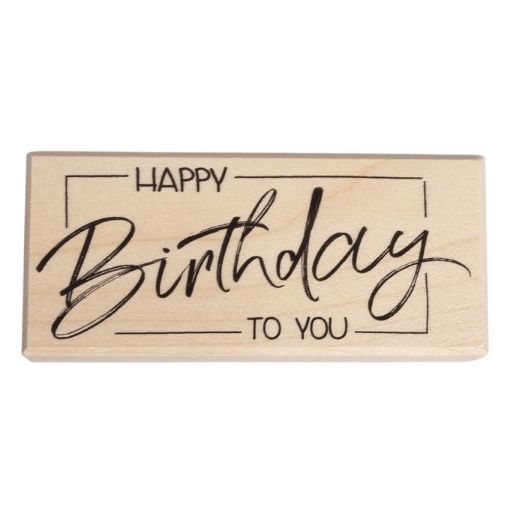 Picture of Rayher Happy Birthday To You Stamp 4x9cm