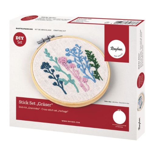 Picture of Rayher Cross-stitch Set Herbage 13.5cm