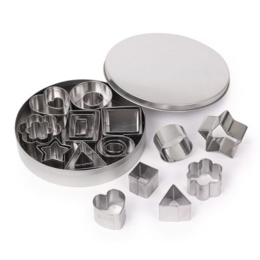 Picture of Rayher Metallic Cookie Cutters 24 Pack
