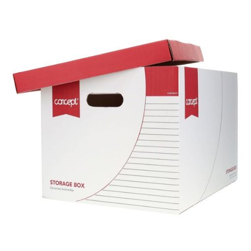 Picture of Concept Archive Storage Box Red