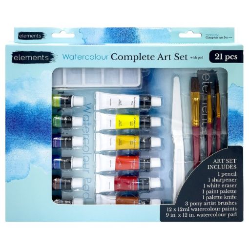 Picture of Elements Watercolour Complete Art Set with Pad