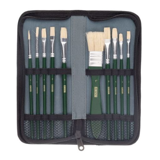 Picture of Icon Travel Paint Brush Hog Hair Set 11 Pack