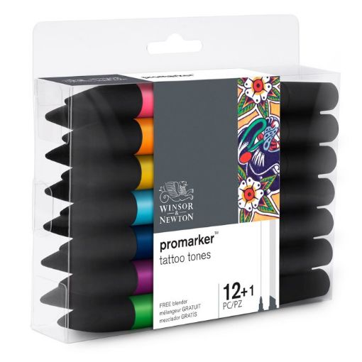 Picture of W&N Promarker 12+1 Manga Tattoo 12 Pack