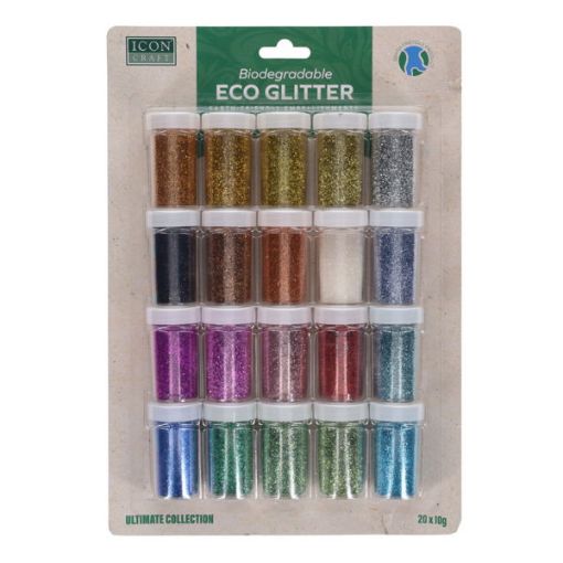 Picture of Biodegradable ECO Glitter 10g 20 Colours