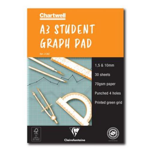 Picture of Chartwell Student Graph Pad 1, 5 & 10mm A3