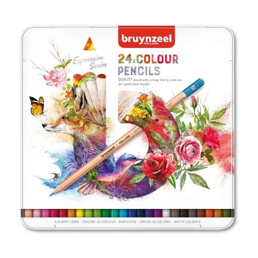 Picture of Bruynzeel Expression Colour Pencils Tin 24
