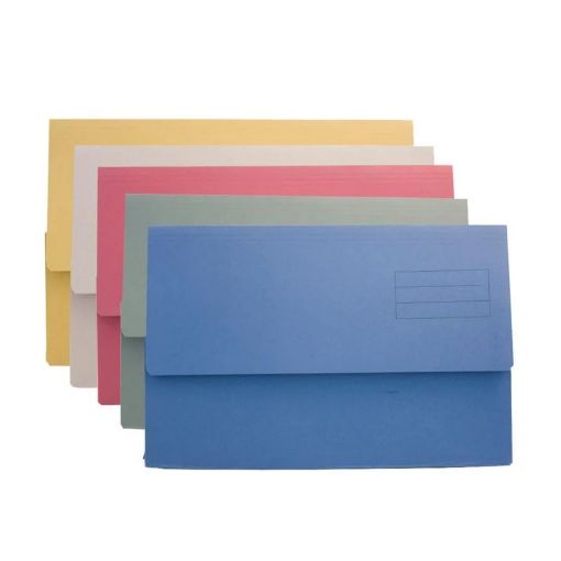 Picture of Supreme Document Wallet Assorted Colours 50 Pack