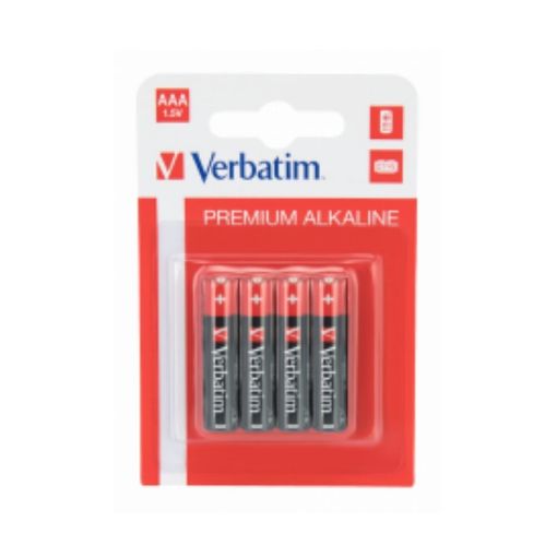 Picture of Verbatim Premium AAA Alkaline Battery 4 Pack