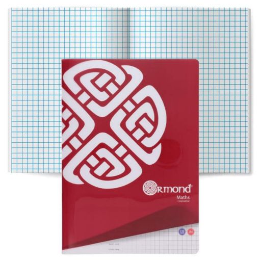 Picture of Ormond Durable Cover Maths Copy Book 7mm Square A4 120pg