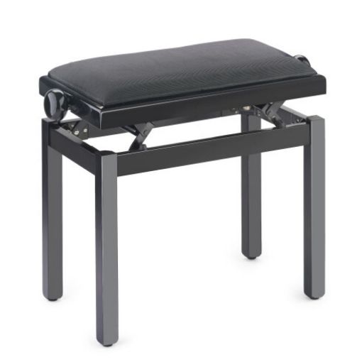 Picture of Stagg Piano Bench with Black Vinyl Top & Storage 