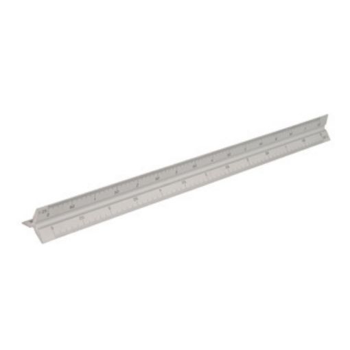 Picture of Aluminium Triangular Scale Ruler 30cm