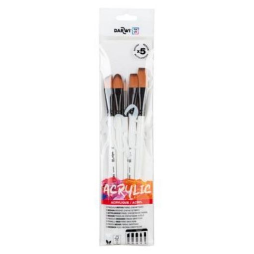 Picture of DARWI Brush Set Medium Synthetic 5 Pack Set 3