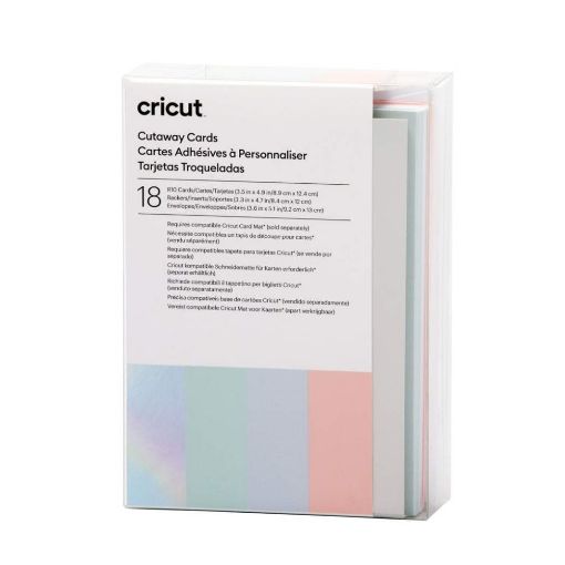 Picture of Cricut Cutaway Cards Pastel Sampler 18 Pack
